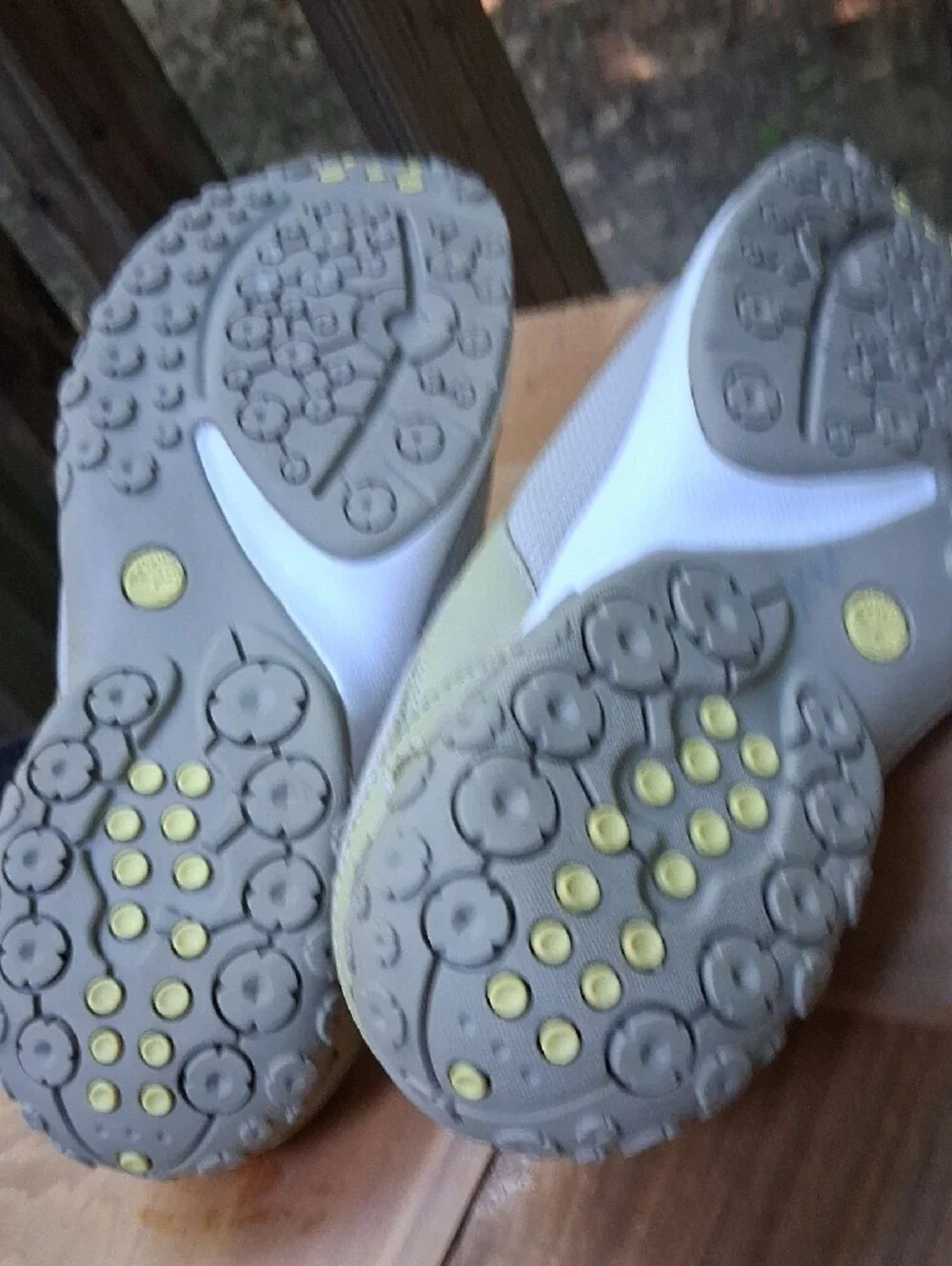 Timberland Light Green and White Slip-On Shoe,sz.6m